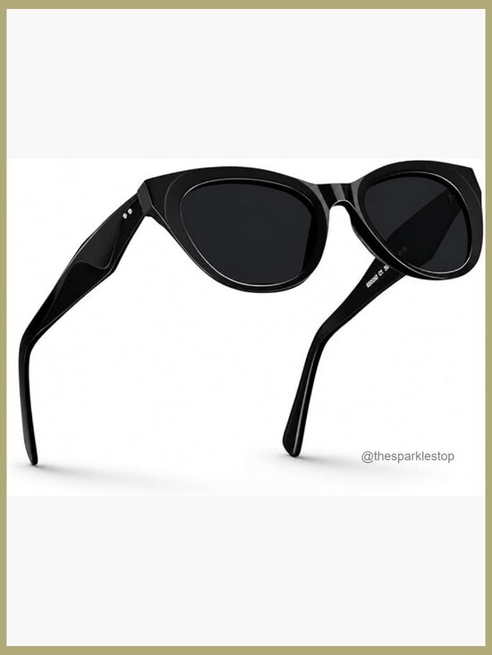 Retro Cat Eye Polarized Sunglasses for Women UV Protection Acetate Frame main image 6